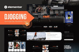 Djogging – Running Club Marathon & Sport Elementor Pro Template Kit