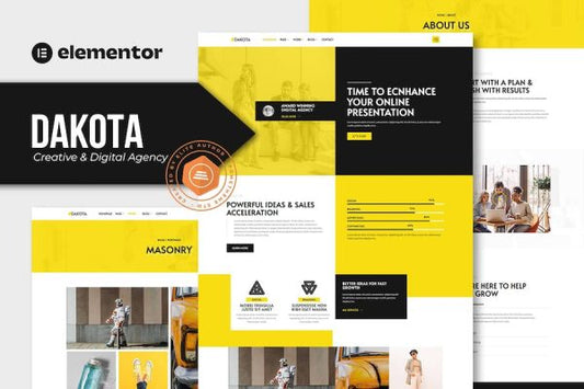Dakota – Creative & Digital Agency Elementor Template Kit