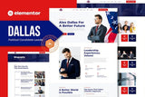 Dallas – Political Candidate Leader Elementor Teamplate Kit