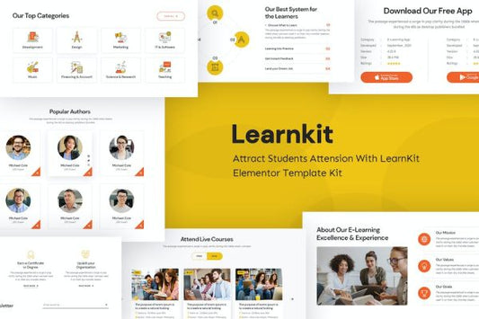 LearnKit – e-Learning Elementor Template Kit (Copy)