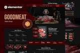 Goodmeat – Meat Shop & Butcher Elementor Template Kit