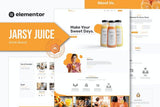 Jarsy Juice – Drink Brand Elementor Template Kit (Copy)