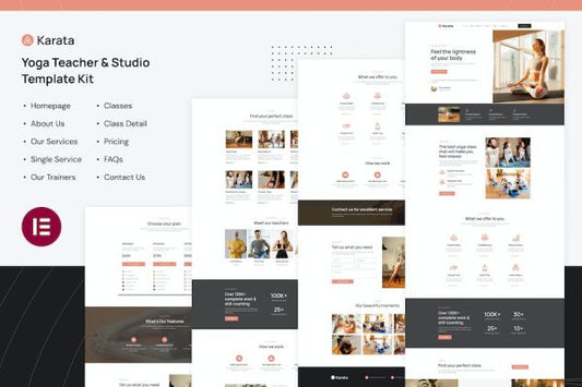 Karata – Yoga Teacher & Studio Elementor Template Kit