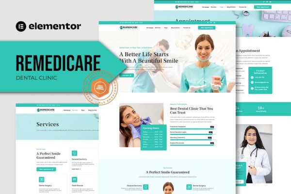 Remedicare – Dentist & Dental Clinic Template Kit