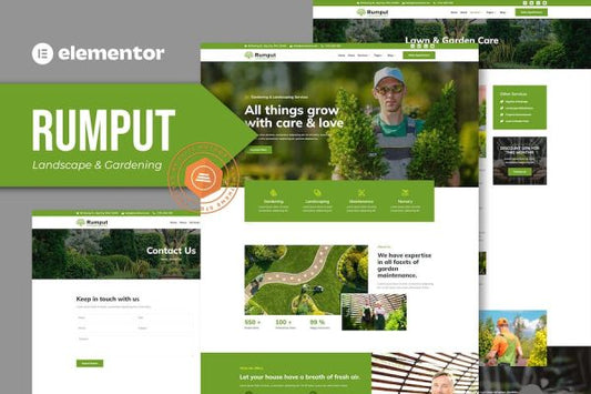 Rumput – Landscape & Gardening Services Elementor Template Kit