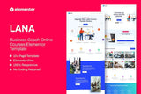 Lana – Business Coach Online Course Elementor Template Kit