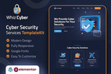 WhizCyber – Cyber Security Elementor Template Kit
