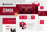 Zenada – Entrepreneur & Business Coaching Elementor Template Kit