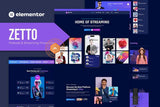 Zetto – Podcast & Streaming Production Elementor Template Kit