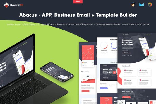 Abacus – APP, Business Email + Template Builder Abacus – APP, Business & Portfolio Email + Online Template Builder