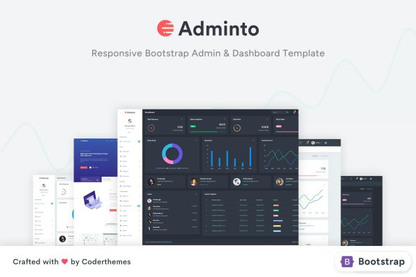 Admin Template – Adminto Adminto is a bootstrap based premium admin template.It is fully responsive and easy to customize.