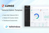 Admin Template & Dashboard Tailwind UI Kit – Lunoz Responsive and customizable Admin templates and Dashboard Tailwind CSS UI kits