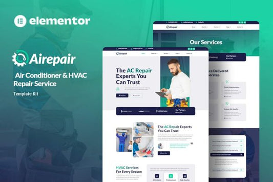 Airepair – Air Conditioner Repair Service Elementor Template Kit