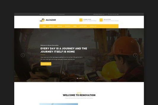 Alcazar – Construction, Renovation & Building HTML Construction, Renovation & Building