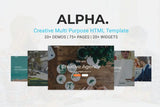 Alpha Dot Multi Purpose HTML5 Template Creative & modern user interface