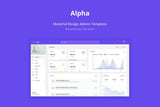 Alpha – Material Design Admin Template Alpha is clean and well designed template for any types of backend applications