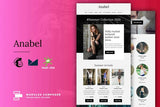 Anabel – E-commerce Responsive Email Template Create beautiful responsive e-mail templates for promoting your e-shop, business & services
