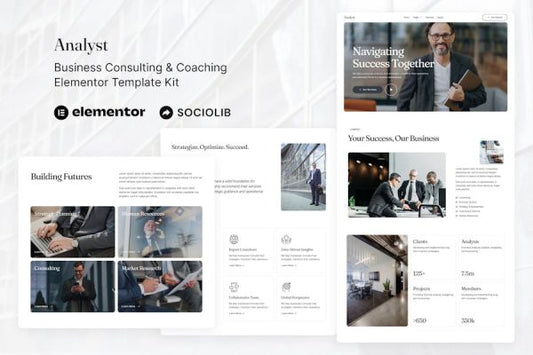 Analyst – Business Consulting & Coaching Elementor Template Kit