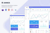 Annex – Admin Dashboard Template Annex is a Bootstrap 4 admin dashboard, It is fully responsive and included awesome features.