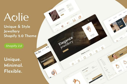 Aolie - Unique & Style Jewellery Shopify 2.0 Theme Jewellery Store, Jewelry Shopping Template, Jeweler Responsive Site, Premium Jewellery Shop Theme