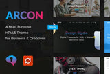 Arcon – Creative Multi-Purpose HTML Template Customize Easily