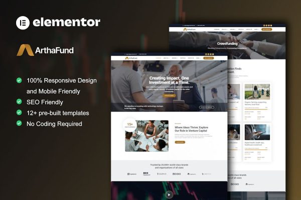 ArthaFund – Finance & Investment Elementor Template Kit