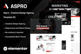 Aspro – Creative Design Agency Elementor Template Kit