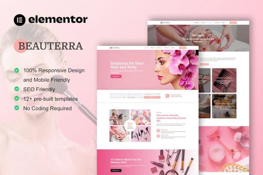 Beauterra – Makeup Artist & Beauty Salon Elementor Pro Template Kit