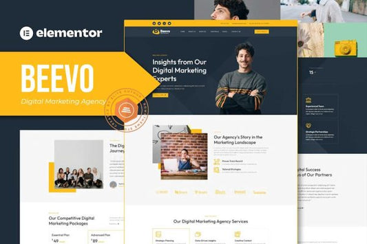 Beevo – Digital Marketing Agency Elementor Template Kit