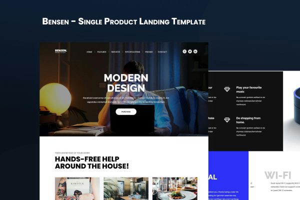Bensen – Single Product Landing Template Single Product Template