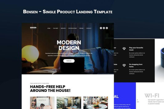 Bensen – Single Product Landing Template Single Product Template