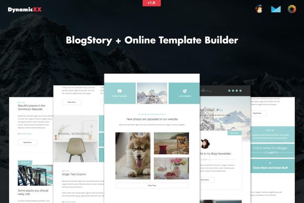 BlogStory – Responsive Blogger Email Template BlogStory – Responsive Blogger Email Template + Online Builder.