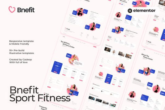 Bnefit – Gym & Fitness Center Elementor Template Kit