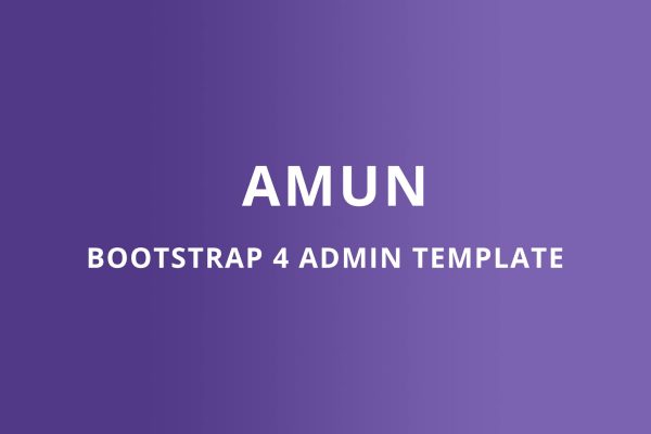 Bootstrap 4 Admin Template – Amun admin, app, application, bootstrap, charts, crm, D3, dashboard, kit, panel, Ra-Themes, software, ui