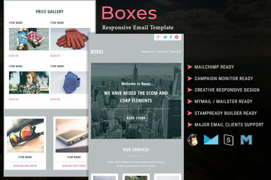 Boxes – Multipurpose Responsive Email Template Best marketing email template