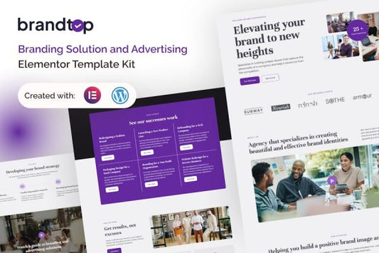 Brandtop – Branding Solution & Advertising Elementor Template Kit