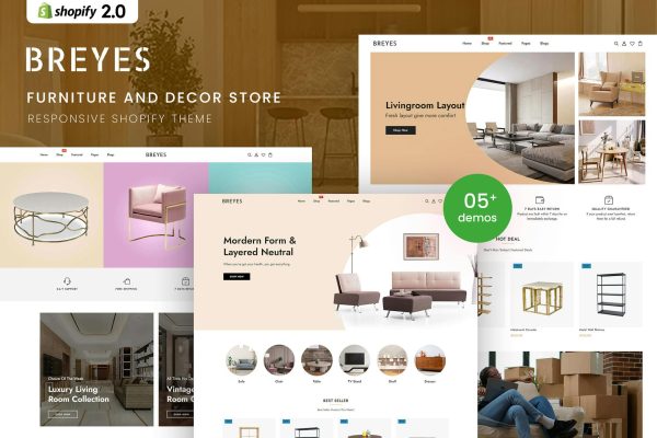 Breyes - Furniture Store Shopify 2.0 Theme Furniture Store Responsive Shopify 2.0 Theme