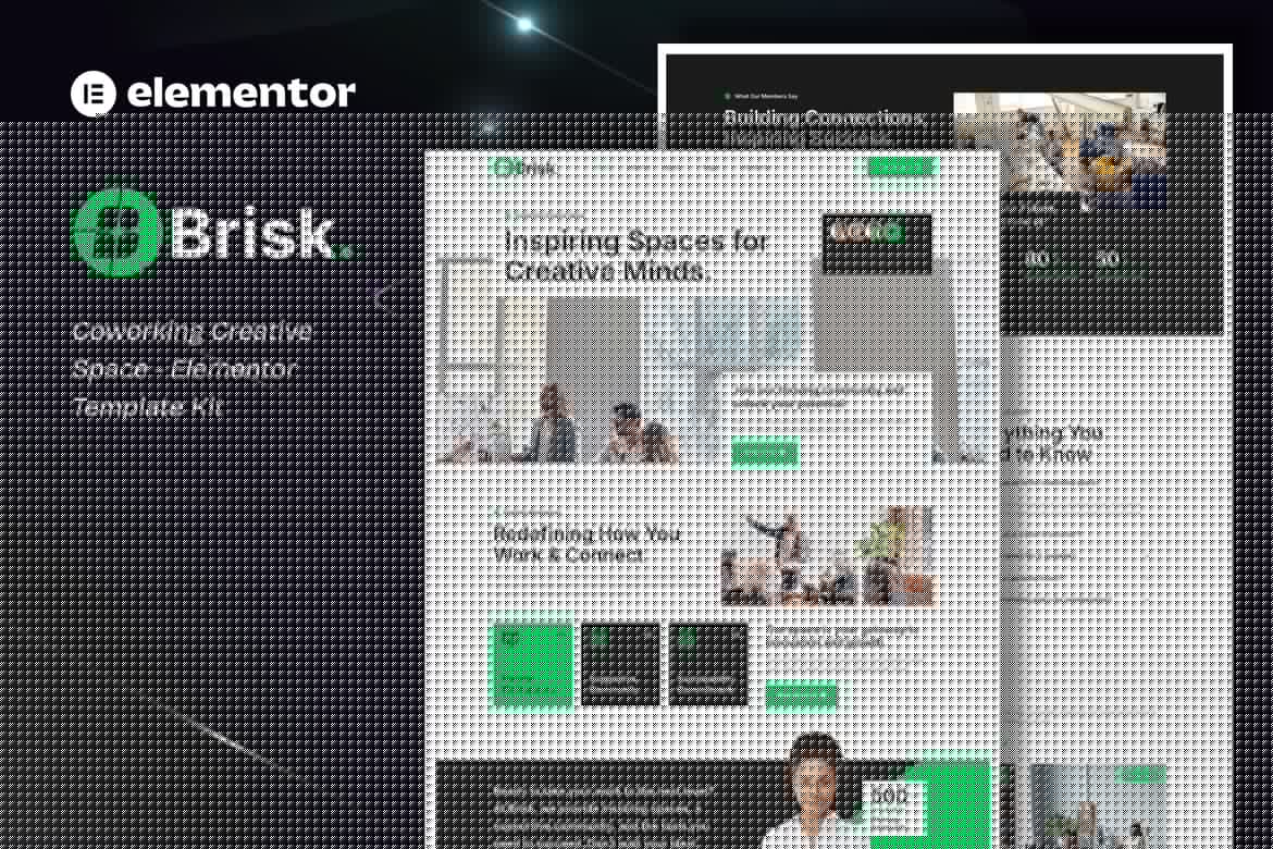 Brisk – Coworking Creative Space Elementor Template Kit