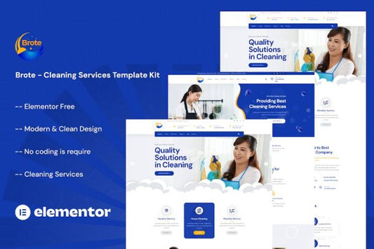 Brote – Cleaning Services Elementor Template Kit