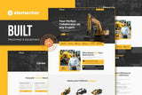 Built – Machinery & Equipment Rentals Elementor Pro Template Kit