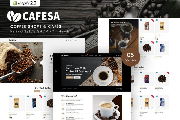 Cafesa - Coffee Shops & Cafés Shopify Theme Coffee Shops & Cafés Responsive Shopify Theme