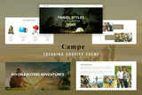 Campe - Camping & Adventure Shopify Theme Multipurpose Sectioned, Responsive Trekking, Camping & Adventure Products Online Store Websites