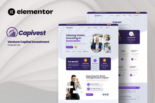 Capivest – Venture Capital Investment Elementor Template Kit