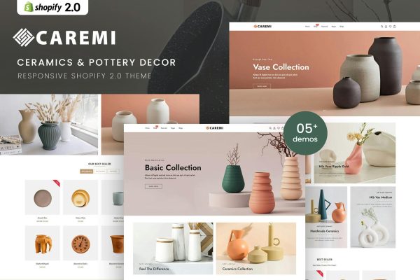 Caremi - Ceramics & Pottery Decor Shopify Theme Ceramics & Pottery Decor Shopify 2.0 Theme