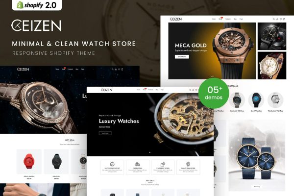 Ceizen - Minimal & Clean Watch Store Shopify Theme Minimal & Clean Watch Store Shopify 2.0 Theme