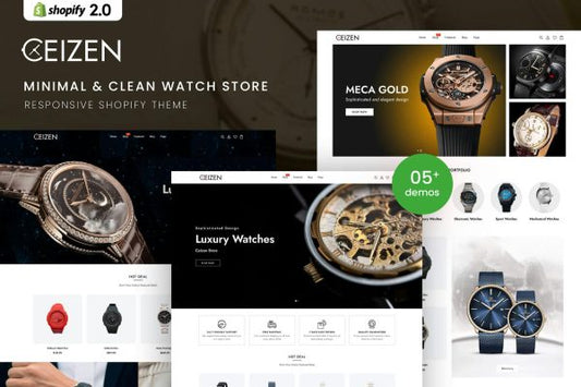 Ceizen - Minimal & Clean Watch Store Shopify Theme Minimal & Clean Watch Store Shopify 2.0 Theme