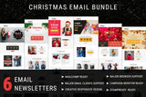 Christmas – Responsive Email Newsletter Templates Christmas email templates bundle contains 6 unique festival email templates for your email campaign
