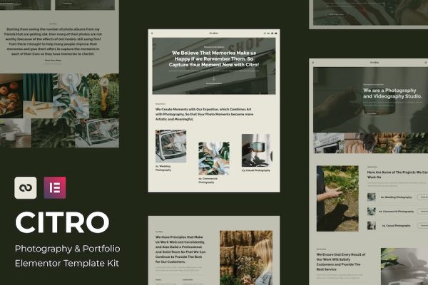 Citro – Photography & Portolio Elementor Template Kit