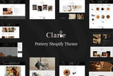Clarie - Pottery, Crafts Handmade Shopify Theme Luxury Handmade Pots & Cermics Pottery Online Store. Clay Handicrafts & Art Materials & Gifts Shop.