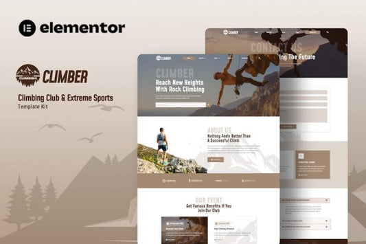Climber – Climbing Club & Extreme Sports Elementor Template Kit
